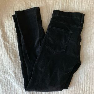 Levi’s 511 slim fit black corduroys